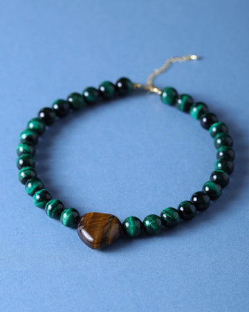 Ivy Green Tigers Eye Necklace