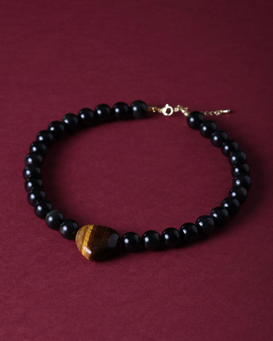 Raven Black Obsidian Necklace