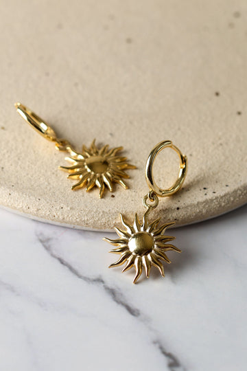 Sun Charm Huggies