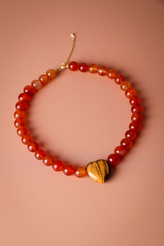 Cleo Carnelian Necklace