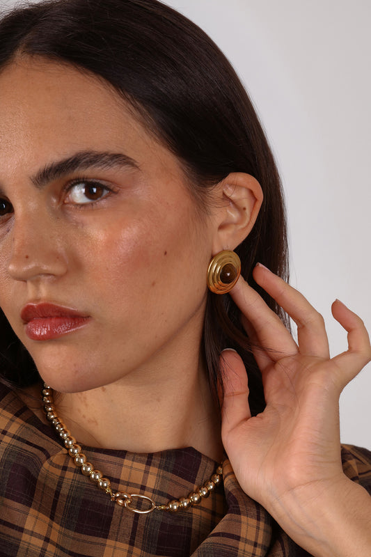 Coco Tigers Eye Earrings