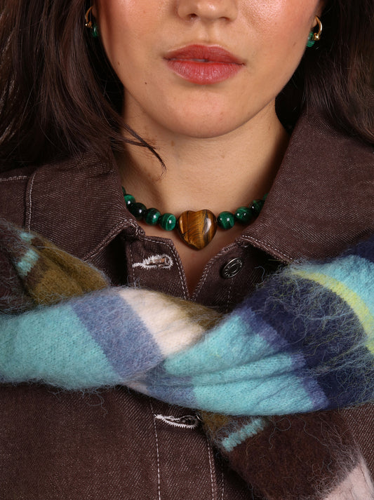 Ivy Green Tigers Eye Necklace