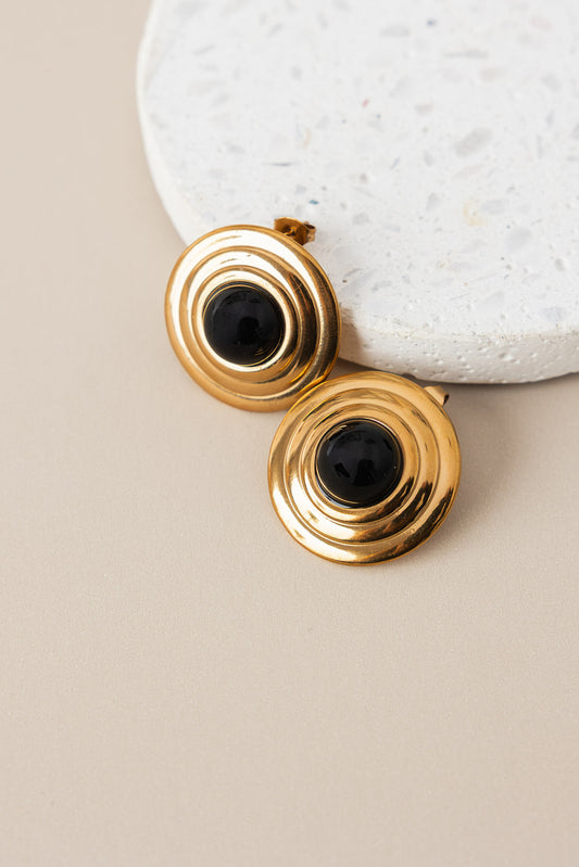 Raven Black Obsidian Earrings