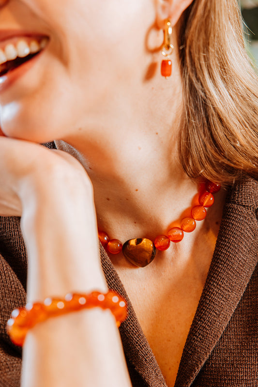 Cleo Carnelian Necklace